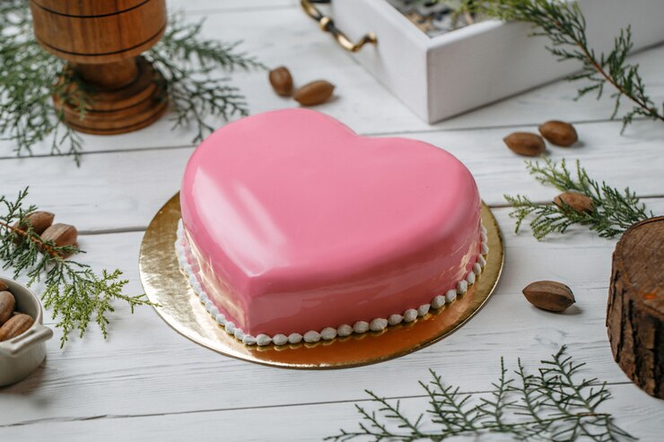 Heart-Shape Anniversary Cake