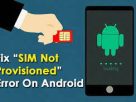 Sim Not Provisioned for Voice